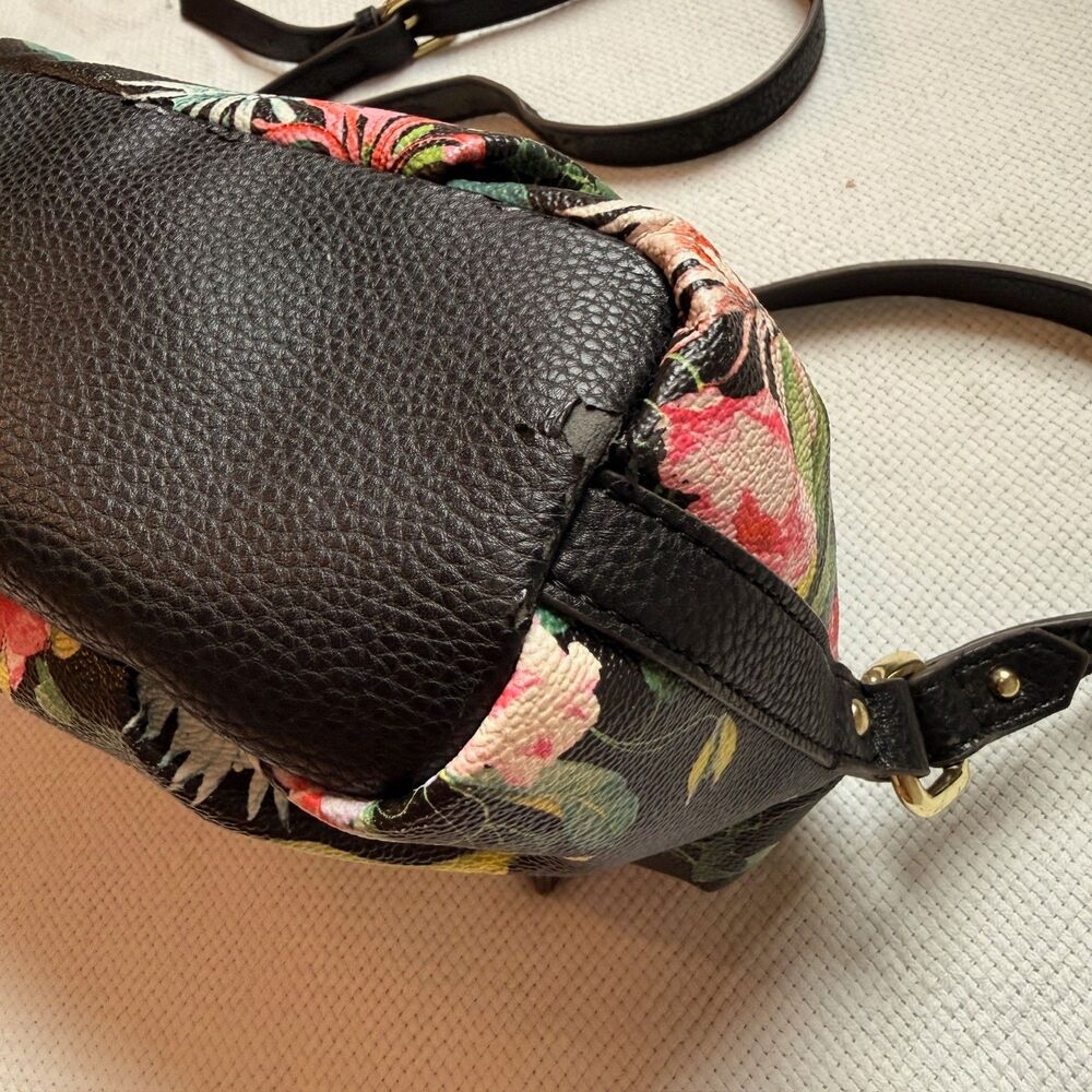 Floral Print Crossbody Bag Purse Vacation Cruise Resort Tropical Accessory - Picture 8 of 11